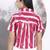 Yufta pink striped and floral print shirt style top