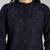 Yufta navy blue regular style top design embroidered