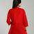 Yufta red regular style top design embroidered