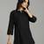 Yufta black regular style top design embroidered