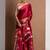 Maroon japan devsena satin saree japan satin digital print blouse