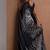 Black japan devsena satin saree japan satin digital print blouse