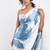 Aqua blue japan devsena satin saree japan satin digital print blouse