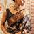 Black japan devsena satin saree japan satin digital print blouse