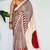 Red japan devsena satin saree japan satin digital print blouse