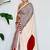 Red japan devsena satin saree japan satin digital print blouse