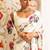 Cream japan devsena satin saree japan satin digital print blouse