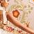 Cream japan devsena satin saree japan satin digital print blouse