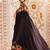 Black japan devsena satin saree japan satin digital print blouse
