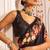 Black japan devsena satin saree japan satin digital print blouse
