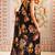 Black japan devsena satin saree japan satin digital print blouse