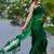 Green japan devsena satin saree japan satin digital print blouse