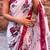White japan devsena satin saree japan satin digital print blouse