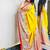 Yellow japan devsena satin saree japan satin digital print blouse