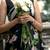 Black japan devsena satin saree japan satin digital print blouse