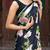 Black japan devsena satin saree japan satin digital print blouse
