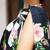 Black japan devsena satin saree japan satin digital print blouse
