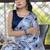 White japan devsena satin saree japan satin digital print blouse