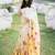 Off white japan devsena satin saree japan satin digital print blouse