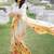 Off white japan devsena satin saree japan satin digital print blouse