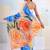Multicolor japan devsena satin saree japan satin digital print blouse