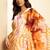 Multicolor japan devsena satin saree japan satin digital print blouse