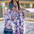 White japan devsena satin saree japan satin digital print blouse