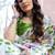 White japan devsena satin saree japan satin digital print blouse