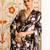 Black japan devsena satin saree japan satin digital print blouse