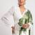 White japan devsena satin saree japan satin digital print blouse