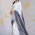 Light grey japan devsena satin saree japan satin digital print blouse