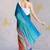 Multicolor japan devsena satin saree japan satin digital print blouse