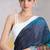 Multicolor japan devsena satin saree japan satin digital print blouse