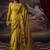 Mustard japan devsena satin saree japan satin digital print blouse