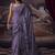 Lavender japan devsena satin saree japan satin digital print blouse
