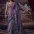 Lavender japan devsena satin saree japan satin digital print blouse