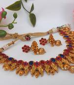 Pink and blue agate peacock jewellery