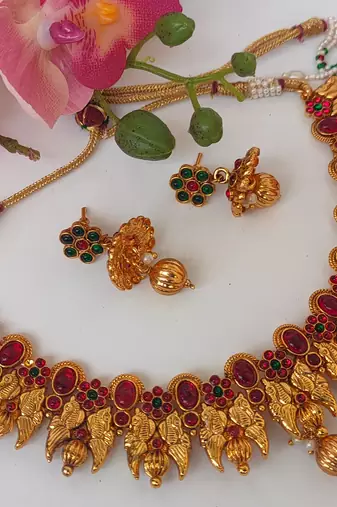 Multicolor agate peacock jewellery