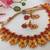 Pink agate peacock jewellery