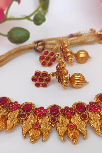 Pink agate peacock jewellery