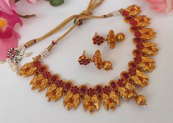 Pink agate peacock jewellery 4