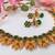 Green agate peacock jewellery