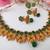 Green agate peacock jewellery