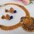 Blue agate peacock temple jewellery