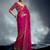 Rani pink tissue heavy sequince & khatli work cut dana border with heavy designer blouse party wear saree