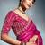 Rani pink tissue heavy sequince & khatli work cut dana border with heavy designer blouse party wear saree