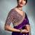 Purple tissue heavy sequince & khatli work cut dana border with heavy designer blouse party wear saree