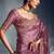 Onion pink tissue heavy sequince & khatli work cut dana border with heavy designer blouse party wear saree