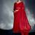 Red tissue heavy moti & khatli work cut dana border with heavy designer blouse party wear saree