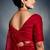 Red tissue heavy moti & khatli work cut dana border with heavy designer blouse party wear saree